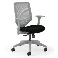 HON® Solve ReActiv Ergonomic Mid-Back Task Chair, Black/Titanium