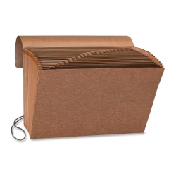 Sparco Heavy-Duty A-Z Accordion File, Letter Size, 30% Recycled, Brown
