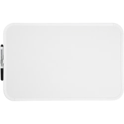 Sparco Mini Melamine Dry-Erase Whiteboard, 17" x 11", White Finish Frame