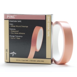 Medline Pinc Zinc-Oxide Adhesive Tape, 0.2" x 5 Yd., Pink