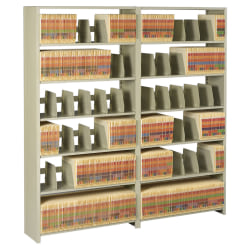 Tennsco Add-On Shelving For Snap-Together 76" High Unit, Sand