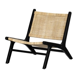 South Shore Balka Rattan Lounge Chair, Natural/Black