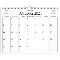 AT-A-GLANCE® Business Monthly Wall Calendar, 15" x 12", January to December 2024, 997-1