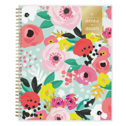 2024-2025 Day Designer Planning Weekly/Monthly Calendar, 8-1/2" x 11", Green/Pink, July 2024 To June 2025, 137896-A