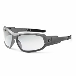 Ergodyne Skullerz® Safety Glasses, Loki, Matte Gray Frame, Clear Lens
