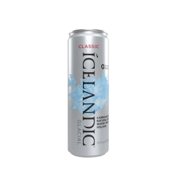 Icelandic Glacial Water, Classic, 11.1 Oz, Pack Of 10 Cans