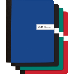 Office Depot® Brand Composition Books, 7-1/2" x 9-3/4", Wide Ruled, 80 Sheets, Assorted Colors, Pack Of 4 Books