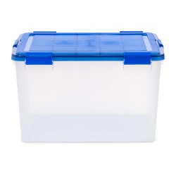 Iris® 74 Qt [18.5 GAL] Element Resistant Ultimate Clear Storage Box