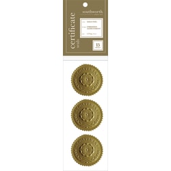 Southworth® Award/Certificate Seals, Gold, Pack Of 15