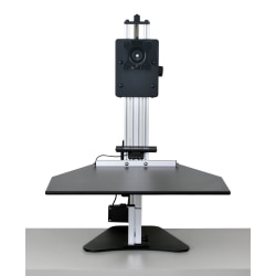 Ergo Desktop Electric Kangaroo Pro Stand, 27 1/2"H x 28"W x 28"D, Black, Standard Delivery