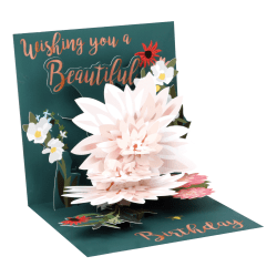 Up With Paper Everyday Pop-Up Greeting Card, 5-1/4" x 5-1/4", Beautiful Birthday