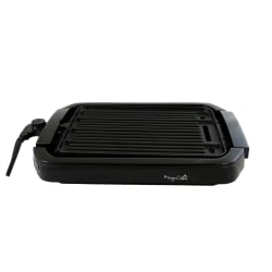 MegaChef 995101714M Dual Surface Reversible Indoor Grill And Griddle, Black