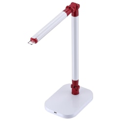BLACK+DECKER® PureOptics™ Exalt™ Bar LED Clamp-On Desk Lamp, Adjustable, 19"H, Red/White