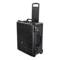 eylar Polypropyline SA00006 XL Waterproof And Shockproof Gear Hard Transport Roller Case With Foam Insert, 12-5/8"H x 20"W x 24-3/4"D, Black