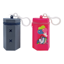 Office Depot® Brand Zipper Silicone Bag Charm, Assorted Colors, Total Qty 1