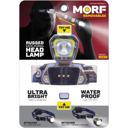 Bostitch Police Security Removable Light Headlamp - AAA - Black, Blue