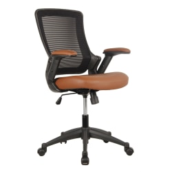 Techni Mobili Ergonomic Mesh Mid-Back Task Chair, Brown
