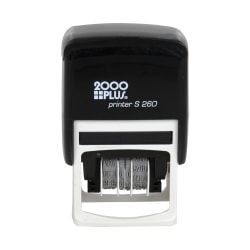 Custom 2000 PLUS® Self-Inking Date Stamp, 7/8" x 1- 11/16" Impression