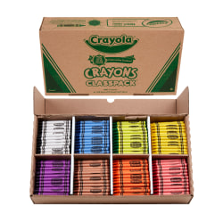Crayola® Classpack® Standard Crayons, 8 Assorted Colors, Pack Of 800 Crayons