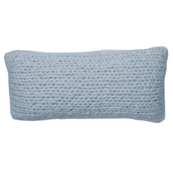 Dormify Emme Chunky Knit Lumbar Pillow Cover, Blue