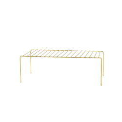 Better Houseware Small Storage Shelf, 5-3/4" x 11", Gold