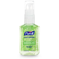 PURELL, Advanced Hand Sanitizer, Gel, Infused with Essentials Oils, Mint, 2oz, Pack of 1, Pump Bottle