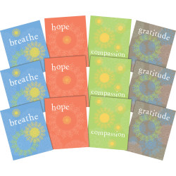 Barker Creek Art Prints, 8" x 10", Mindfulness, Thoughtfulness Collection, Set Of 12 Prints