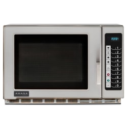 Amana RFS Series Commercial Microwave, 1.2 Cu. Ft., Silver