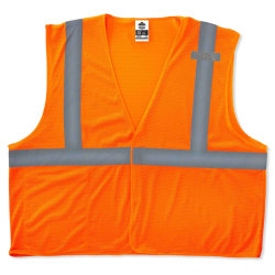 Ergodyne GloWear Safety Vest, Type R Class 2 Economy Mesh, XS, Orange, 8210HL
