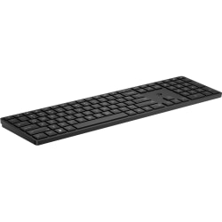 HP 455 Programmable Wireless Keyboard - Wireless Connectivity - RF - 2.40 MHz - English (US) - Notebook - PC - AA Battery Size Supported - Black
