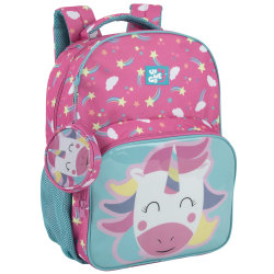 Up We Go Backpack With Coin Pocket, 15"H x 12"W x 5-1/2"D, Unicorn