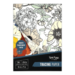 Brea Reese® Tracing Paper Pad, 5" x 7", White, Pad Of 30 Sheets