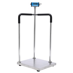 Alpine Vivacomfort ADIME904-05 Medical Handrail Scale, 51.6"H x 20.47"W x 24.4"D, Silver