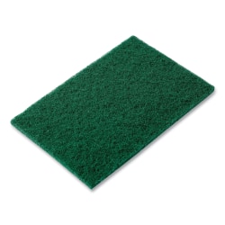 AmerCareRoyal® Medium-Duty Scouring Pad, 6 x 9, Green, 10 Pads/Pack, 6 Packs/Carton