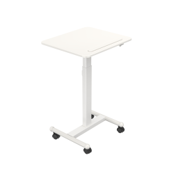 FlexiSpot MT3 Adjustable Height Standing Desk Mobile Workstation, White