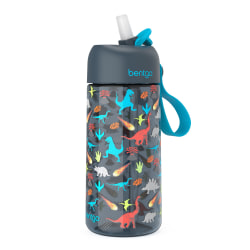 Bentgo Kids Prints Tritan Water Bottle, Dinosaur