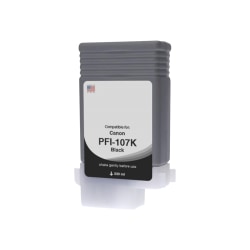 Clover Imaging Group Wide Format - 130 ml - black - compatible - box - ink cartridge (alternative for: Canon PFI-107BK) - for Canon imagePROGRAF iPF670, iPF680, iPF685, iPF770, iPF780, iPF785