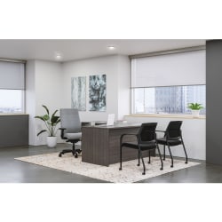 HON® Mod 60"W L-Station Computer Desk, 60"W, Slate Teak