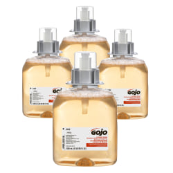 GOJO® FMX-12 Luxury Antibacterial Foam Hand Soap Wash, Fresh Fruit Scent, 42.27 Oz, Carton Of 4 Bottles
