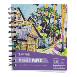 Brea Reese Marker Paper Pad, 5" x 7", 36 Sheets, White
