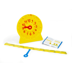 Hand2Mind Numberline Clock, Magnetic Demonstration Clock