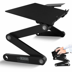 WorkEZ Keyboard Tray Black Adjustable Height Tilt On-Desk Stand Riser Tray - Need to elevate keyboards to a comfortable standing height? This on-desk keyboard stand raises keyboards to elbow-height and tilts for wrist health.