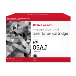 Office Depot® Brand Remanufactured Extra-High-Yield Black Toner Cartridge Replacement For HP 05AJ, OD05AJ
