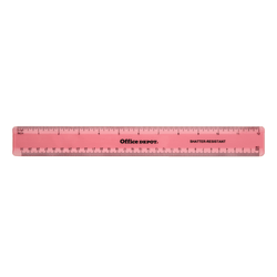 Office Depot Brand Plastic Ruler, 12", Assorted Colors (No Color Choice)