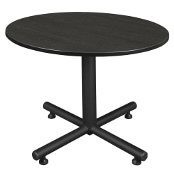 Regency Kobe X-Base Round Breakroom Table, 29"H x 48"W x 48"D, Ash Gray