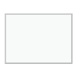U Brands Magnetic Dry-Erase Board, 48" X 36", Silver Aluminum Frame, Actual Size 47" X 35" (072U00-01)