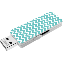 EMTEC Wallpaper USB 2.0 Flash Drive, 8GB, Turquoise