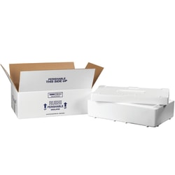 Partners Brand Brand Insulated Shipping Kit, 4 1/8"H x 11 1/2"W x 19 1/2"D, White