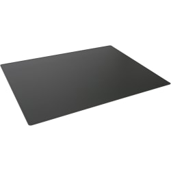 DURABLE Contoured Edge Desk Mat - Office - 19.69" Length x 25.59" Width - Rectangular - Polypropylene, Plastic - Black - 5 / Pack