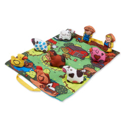 Melissa & Doug Take-Along Farm Play Mat, 19.25" X 14.5"